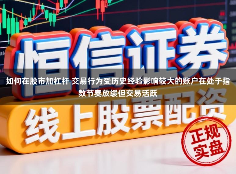 如何在股市加杠杆 交易行为受历史经验影响较大的账户在处于指数节奏放缓但交易活跃