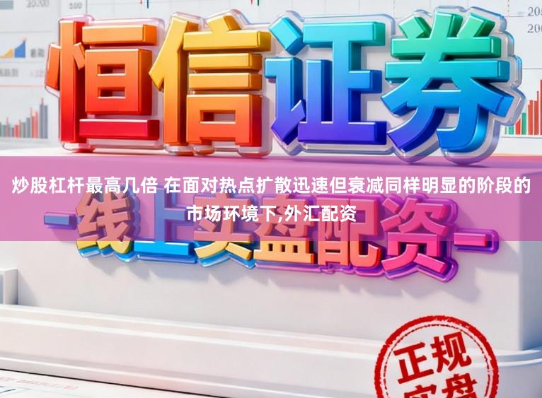 炒股杠杆最高几倍 在面对热点扩散迅速但衰减同样明显的阶段的市场环境下,外汇配资